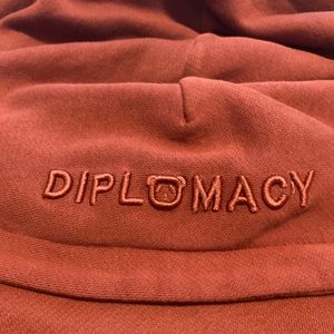 DIPLOMACY cotton Oversized Hoodie